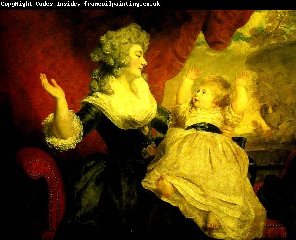 Sir Joshua Reynolds georgiana, duchess of devonshire with her daughter